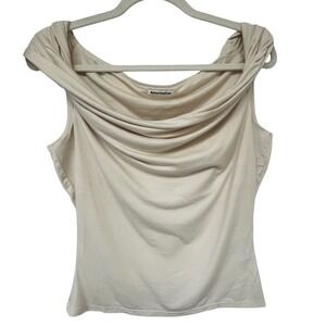 Reformation Draped Cowl Neck Sleeveless Top. 
Women's Large